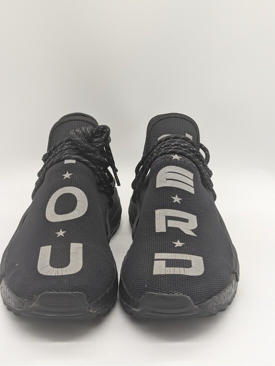 Mens Size 8 Adidas Pharrell Williams YOU NERD BB7603 Human Race NMD Black White main image 4